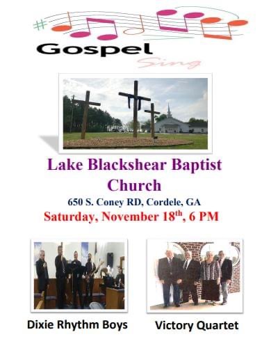 November gospel sing flyer