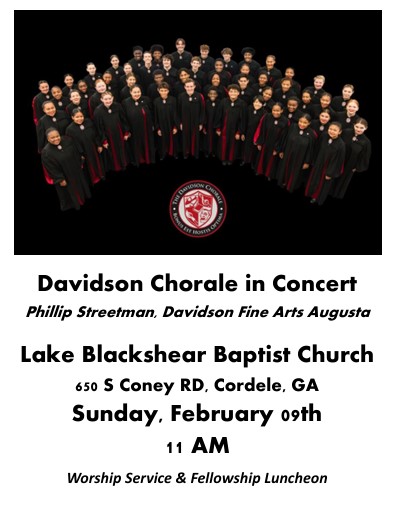 Davidson Chorale Concert Flyer 2025