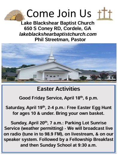 2025 easter week flyer